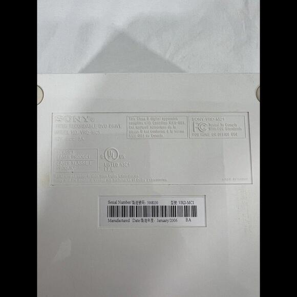 Sony VRD-MC1 Video Recordable DVD Drive Standalone Burn Record Movies VHS - Picture 9 of 10